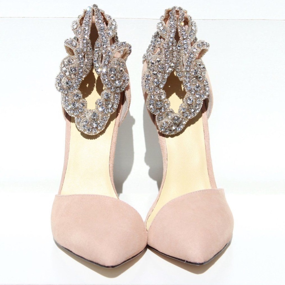 Aminah Abdul Jillil NUDE/PINK CRYSTAL Shoes